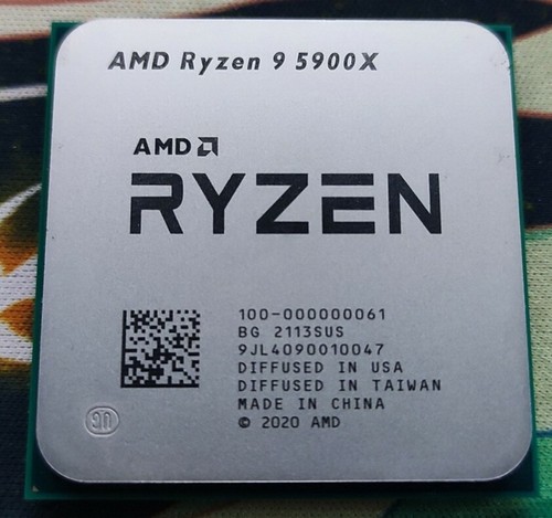 Amd ryzen 5900x core - 9, 3,70